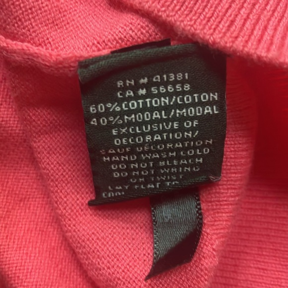 LAUREN BY RALPH LAUREN PINK CARDIGAN - Picture 5 of 6